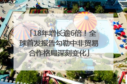 18年增长逾6倍！全球首发报告勾勒中非贸易合作格局深刻变化