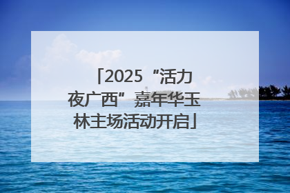 2025“活力夜广西”嘉年华玉林主场活动开启