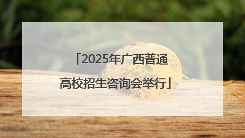 2025年广西普通高校招生咨询会举行
