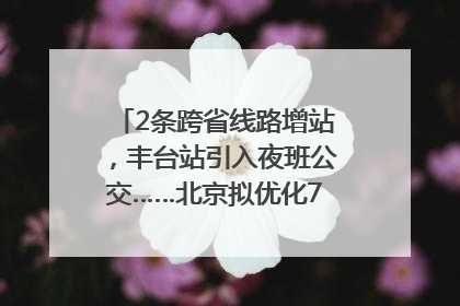 2条跨省线路增站，丰台站引入夜班公交……北京拟优化7条公交线！