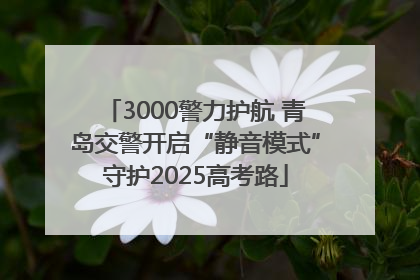3000警力护航 青岛交警开启“静音模式”守护2025高考路