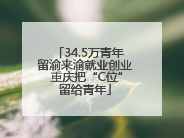 34.5万青年留渝来渝就业创业 重庆把“C位”留给青年