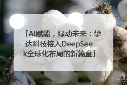AI赋能，绿动未来：挚达科技接入DeepSeek全球化布局的新篇章