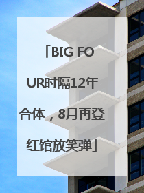 BIG FOUR时隔12年合体，8月再登红馆放笑弹